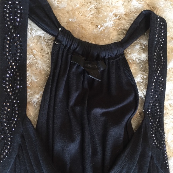 Express Long Glam Racerback V Neck Tunic - Picture 4 of 4